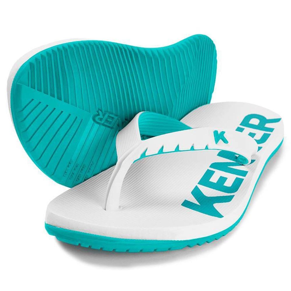 Chinelo Kenner Red Masculino - Branco e Verde - 1
