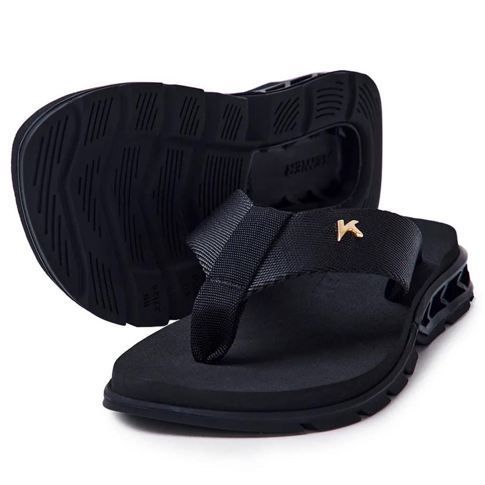 Chinelo Infantil Kenner Rakka Kids - Preto - 1