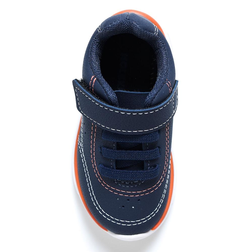 Tênis Bebê Molekinho Com Led Menino - Marinho e Laranja - 3