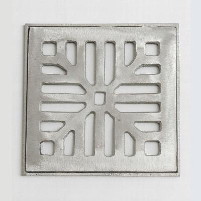 Ralo Grelha em Alumínio Fundido com Caixilho - 30x30cm - Concavo