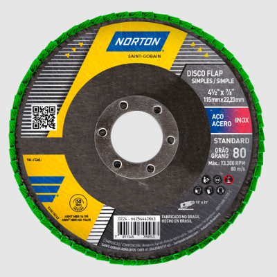 Disco Acabamento 4.1/2-115X22,23mm G80 Norton