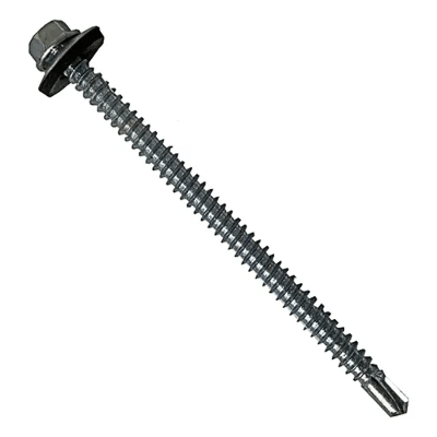 Parafuso Sextavado - 12x5 - Ponta Broca - Arruela Solta - Rosca Inteira - 100 unidades - Paramax