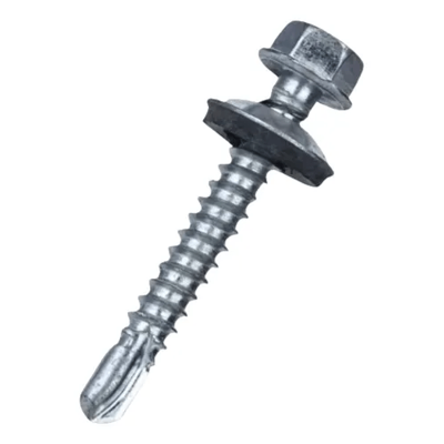 Parafuso Sextavado - 12x2 - Ponta Broca - Arruela Solta - 100 unidades - Paramax