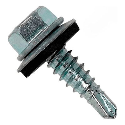 Parafuso Sextavado - 12x3.1/2 - Ponta Broca - Arruela Solta - 100 unidades - Paramax