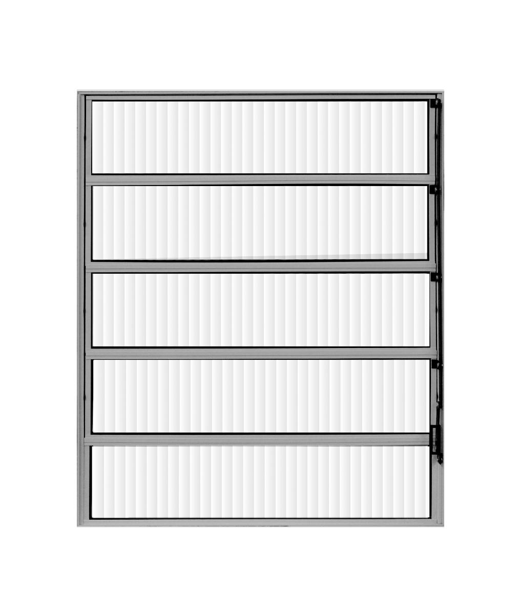 Vitro Basculante Alumínio Brilhante 1.00(A) x 80 (L) - Hale - 1