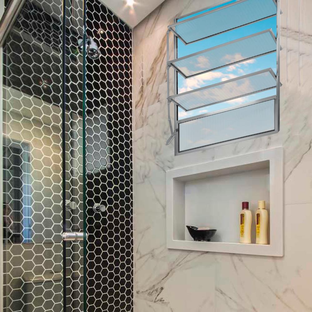 Vitro Basculante Alumínio Brilhante 80 (A) x 80 (L) - Hale - 3