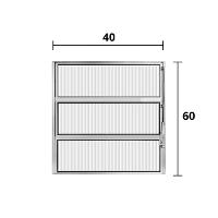 Vitro Basculante Alumínio Branco 60 (A) X 40 (L) - Hale - 2