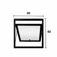 Vitro Maxim-Ar Alumínio Preto 60 (A) x 60 (L) Linha Suprema - Hale - 3
