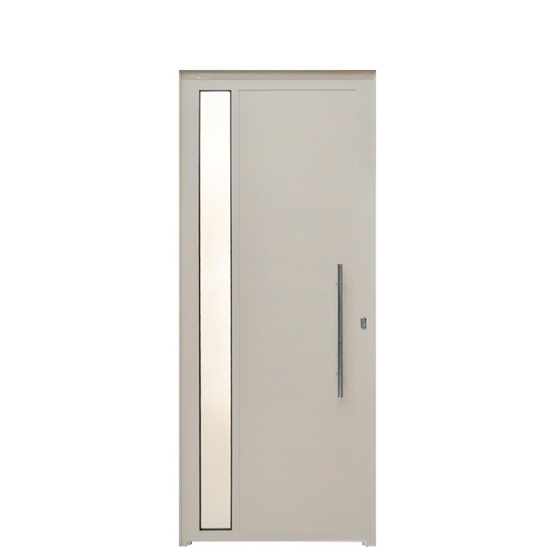 Porta Lambril C/ Visor e Puxador Aluminio Branco 2.10 x 1.00 - Hale - 1