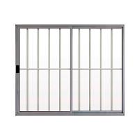 Janela 2 Folhas de Correr C/ Grade 1.00 X 1.50 Alumínio Brilhante Linha Modular - Hale - 1