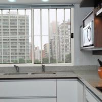 Janela 2 Folhas de Correr C/ Grade 1.00 X 1.00 Alumínio Branco Linha Modular - Hale - 2