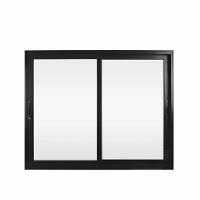 Janela 2 Folhas Alumínio Preto 1.00 x 1.00 Linha Suprema - Hale - 1
