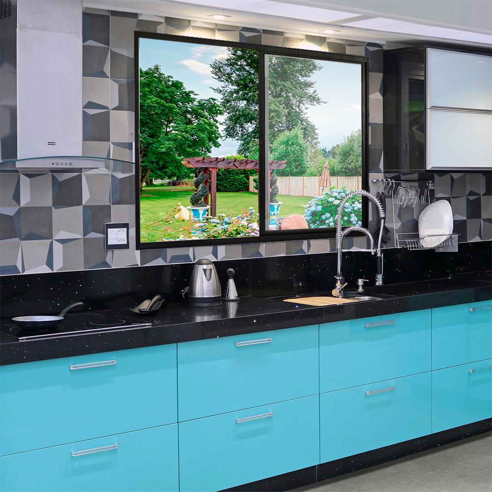 Janela 2 Folhas de Correr S/ Grade 1.00 X 1.20 Alumínio Preto Linha Modular - Hale - 3