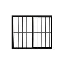 Janela 2 Folhas de Correr C/ Grade 1.00 X 1.50 Alumínio Brilhante Linha Modular - Hale - 1