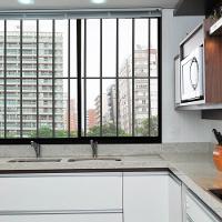 Janela 2 Folhas de Correr C/ Grade 1.00 X 1.50 Alumínio Brilhante Linha Modular - Hale - 2