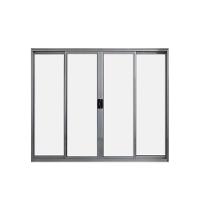 Janela 4 Folhas de Correr S/ Grade 1,00 X 1.00 Alumínio Brilhante Linha Modular - Hale - 1