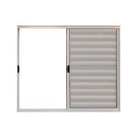 Veneziana 3 Folhas de Correr S/Grade 1.00 X 1.20 Alumínio Branco Linha Modular - Hale - 1