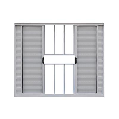 Veneziana 6 Folhas de Correr C/Grade 1.00 X 2.00 AlumÍnio Branco Linha Modular - Hale