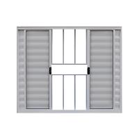 Veneziana 6 Folhas de Correr C/Grade 1.00 X 2.00 AlumÍnio Branco Linha Modular - Hale - 1