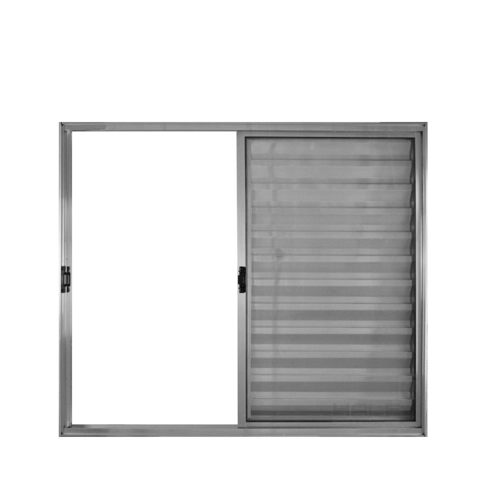 Veneziana 3 Folhas de Correr S/Grade 1.00 X 1.20 Alumínio Brilhante Linha Modular - Hale - 1