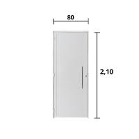 Porta Lambril C/ Puxador Alumínio Branco 2.10 x 0.80 - Hale - 2