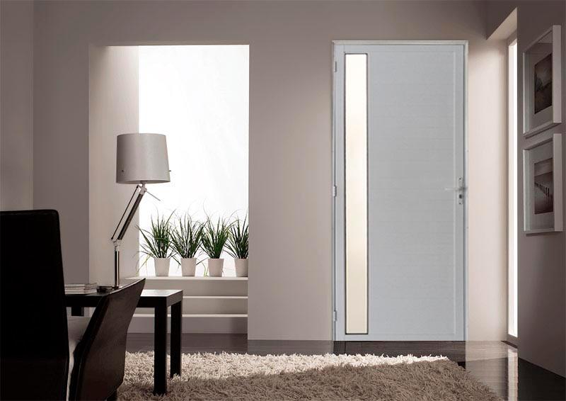 Porta Lambril C/ Visor Alumínio Branco 2.10 X 0.90 - Hale - 3