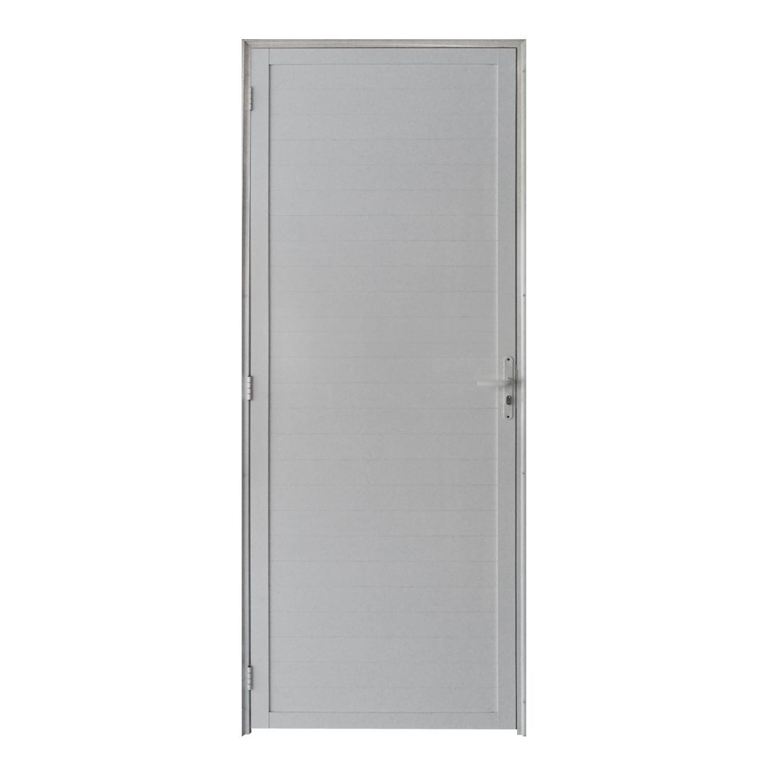 Porta Lambril C/ Fechadura Alumínio Branco 2.10 x 1.00 - Hale - 1