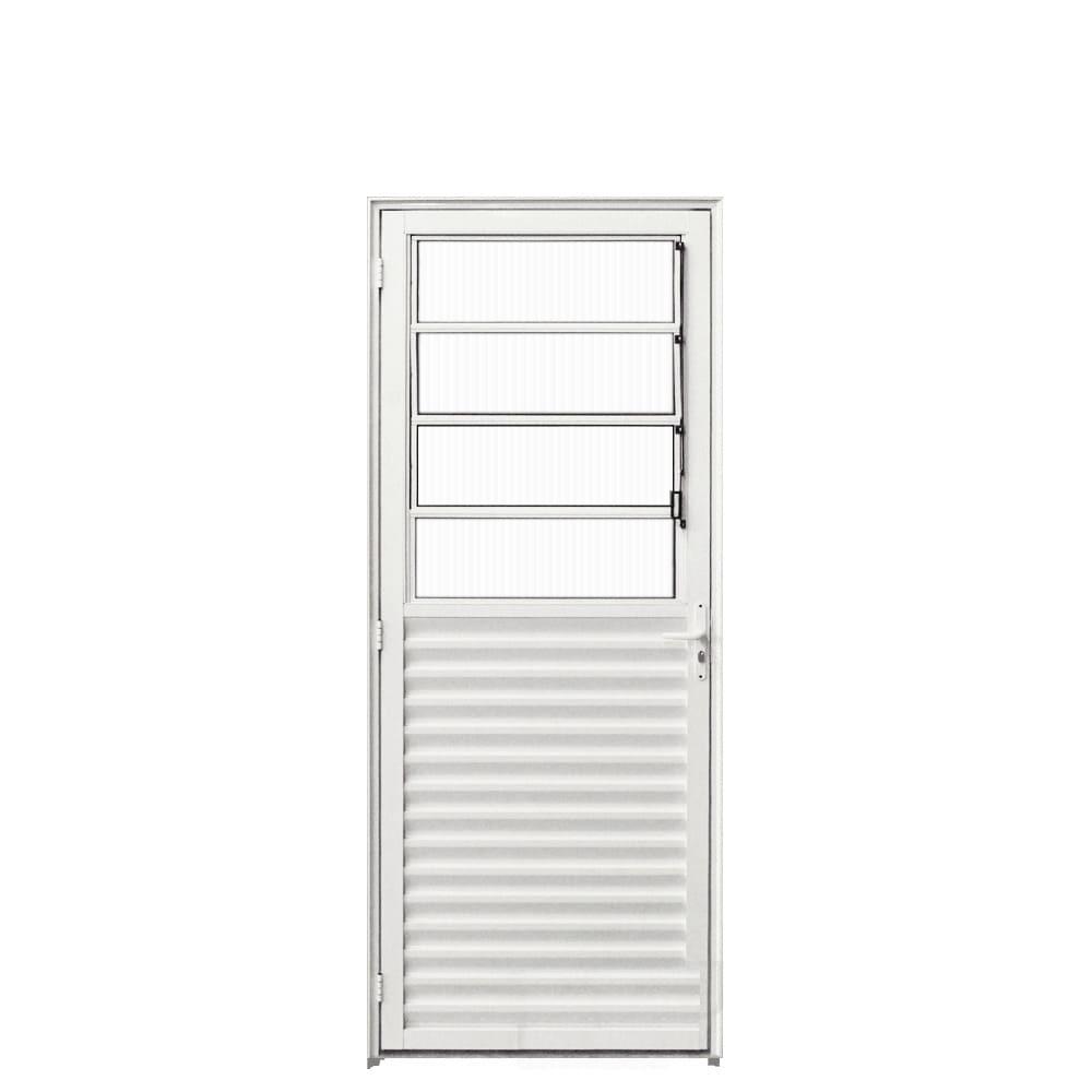 Porta Basculante Alumínio Branco 2.10 x 0.70 - Hale - 1