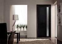 Porta Lambril C/ Visor e Fechadura Alumínio Preto 2.10 x 0.80 - Hale - 3