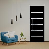 Porta Lambril Solara com Puxador 1.00 x 2.00 Preta Lado Esquerdo - Hale - 2