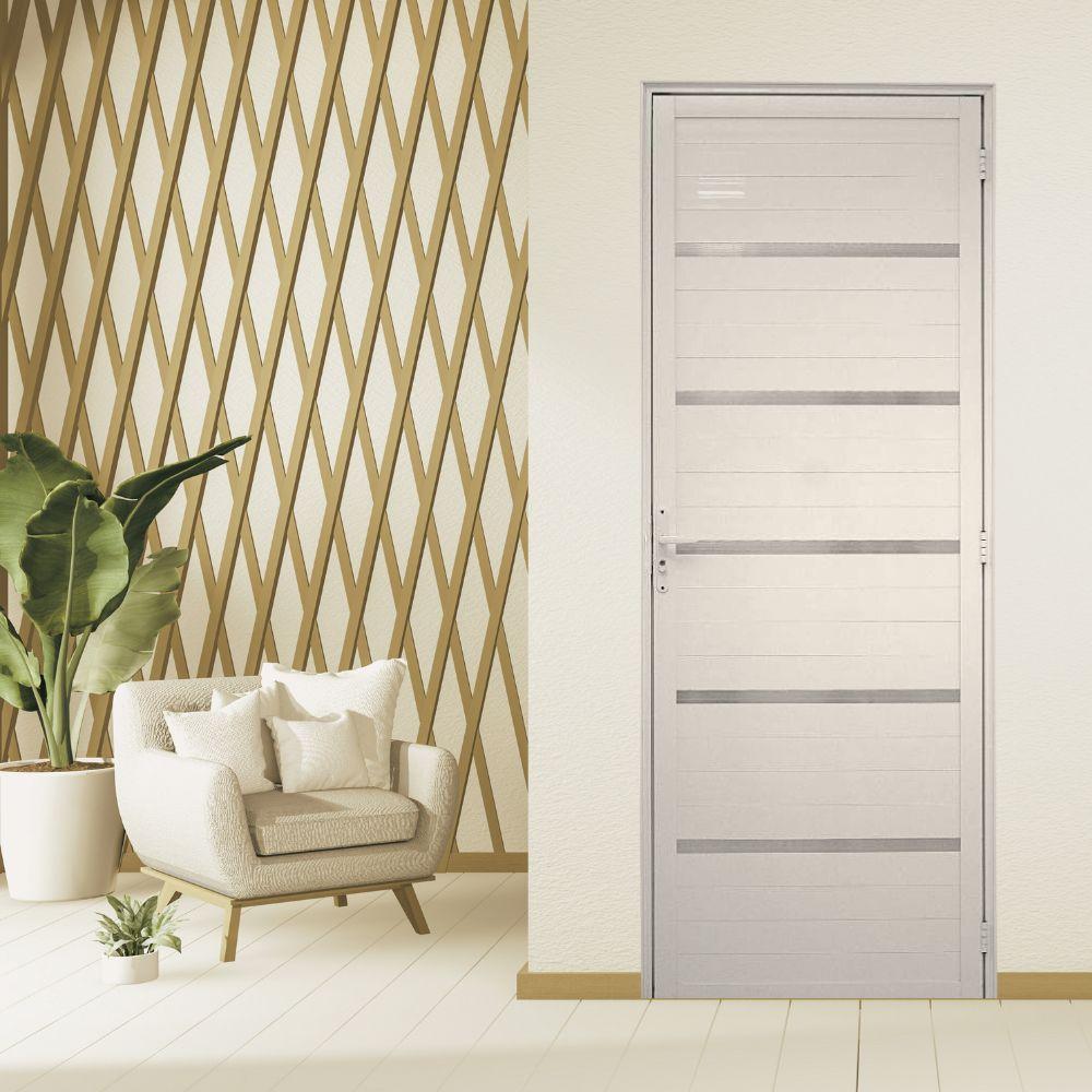 Porta Lambril Solara 90 x 2.10 Branca Lado Esquerdo - Hale - 2