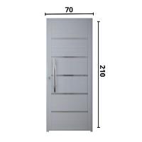 Porta Lambril Solara com Puxador 70 x 2.10 Branca Lado Esquerdo - Hale - 4