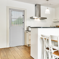 Porta Postigo Aluminio Branco 2.10 x 0.90 Lado Direito - Hale - 2