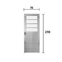 Porta Basculante Aluminio Brilhante 2.10 x 0.70 - Hale - 3