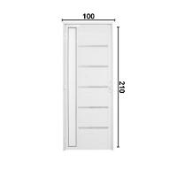Porta Lambril Solara com Visor 1.00 x 2.10 Branca Lado Direito - Hale - 5