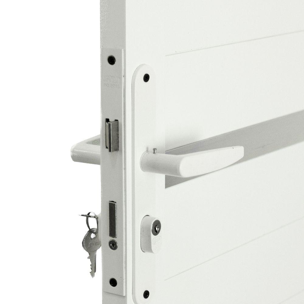 Porta Lambril Solara com Visor 1.00 x 2.10 Branca Lado Esquerdo - Hale - 4