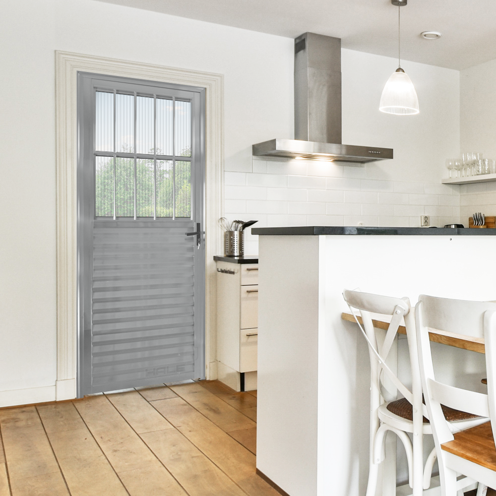 Porta Postigo Aluminio Brilhante 2.10 x 0.90 - Hale - 3