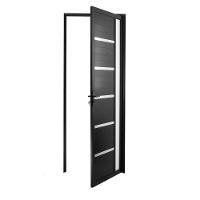 Porta Lambril Solara com Visor 90 x 2.10 Preta Lado Direito – Hale - 3