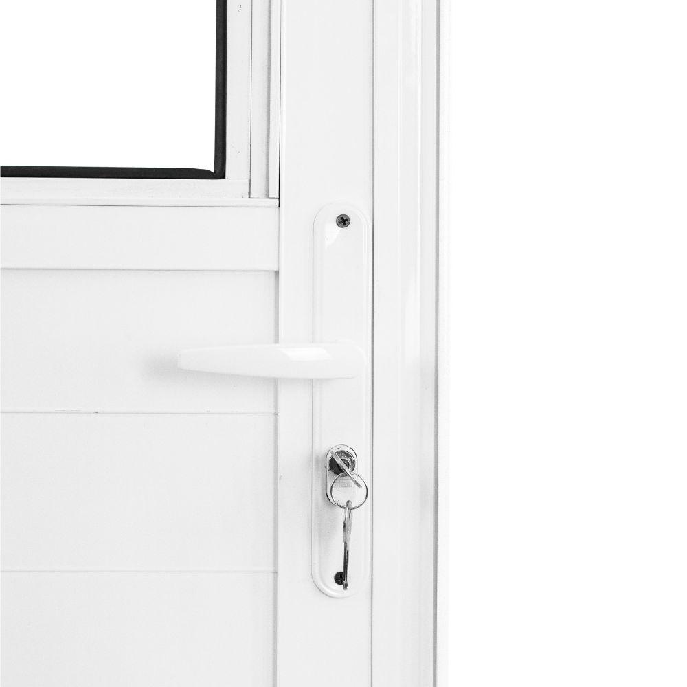 Porta Social Lambril Alumínio Branco 2.10 x 80 Lado Direito – Hale - 5