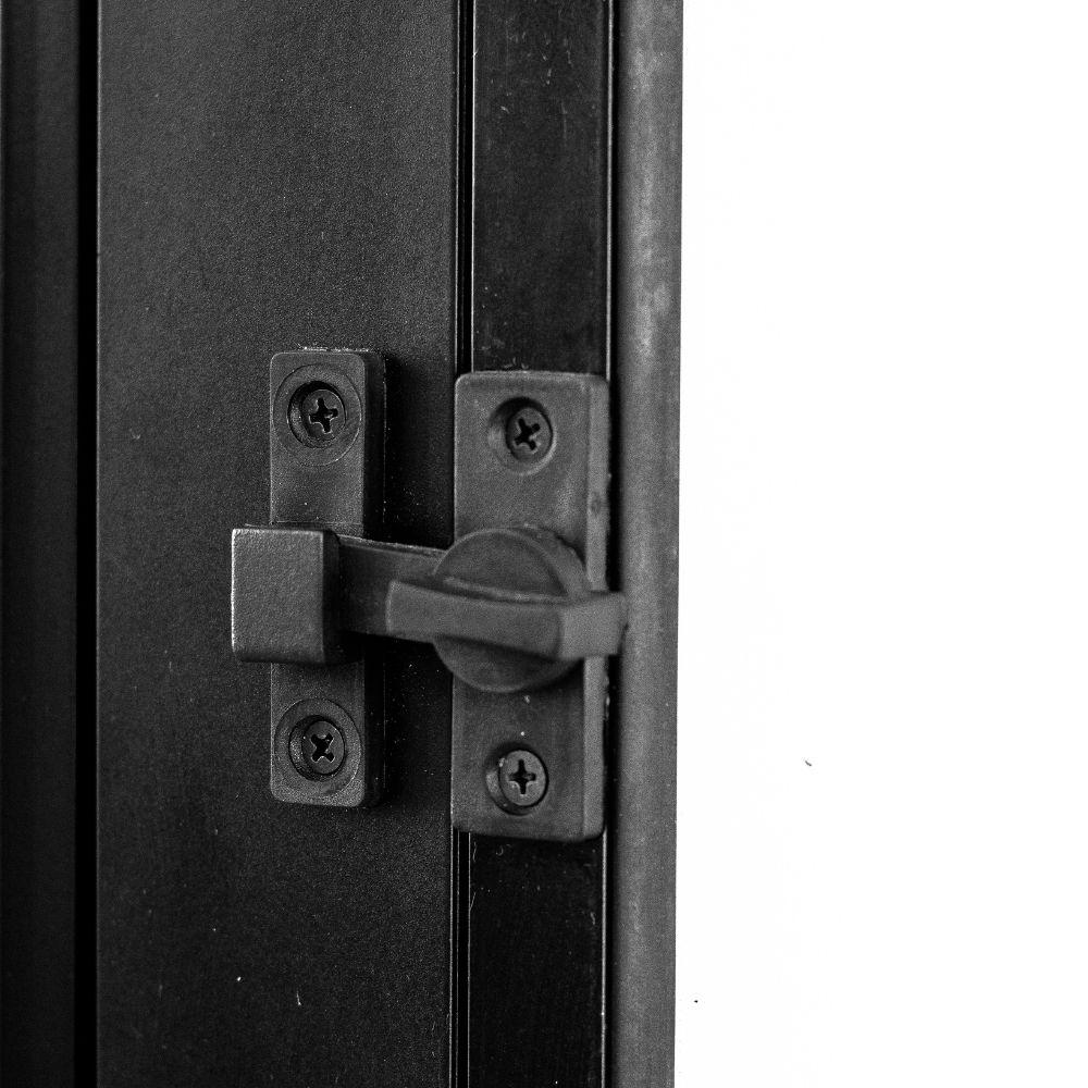 Porta Social Lambril Alumínio Preto 2.10 x 80 Lado Esquerdo – Hale - 5