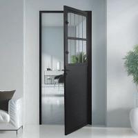 Porta Social Lambril Alumínio Preto 2.10 x 90 Lado Direito – Hale - 2