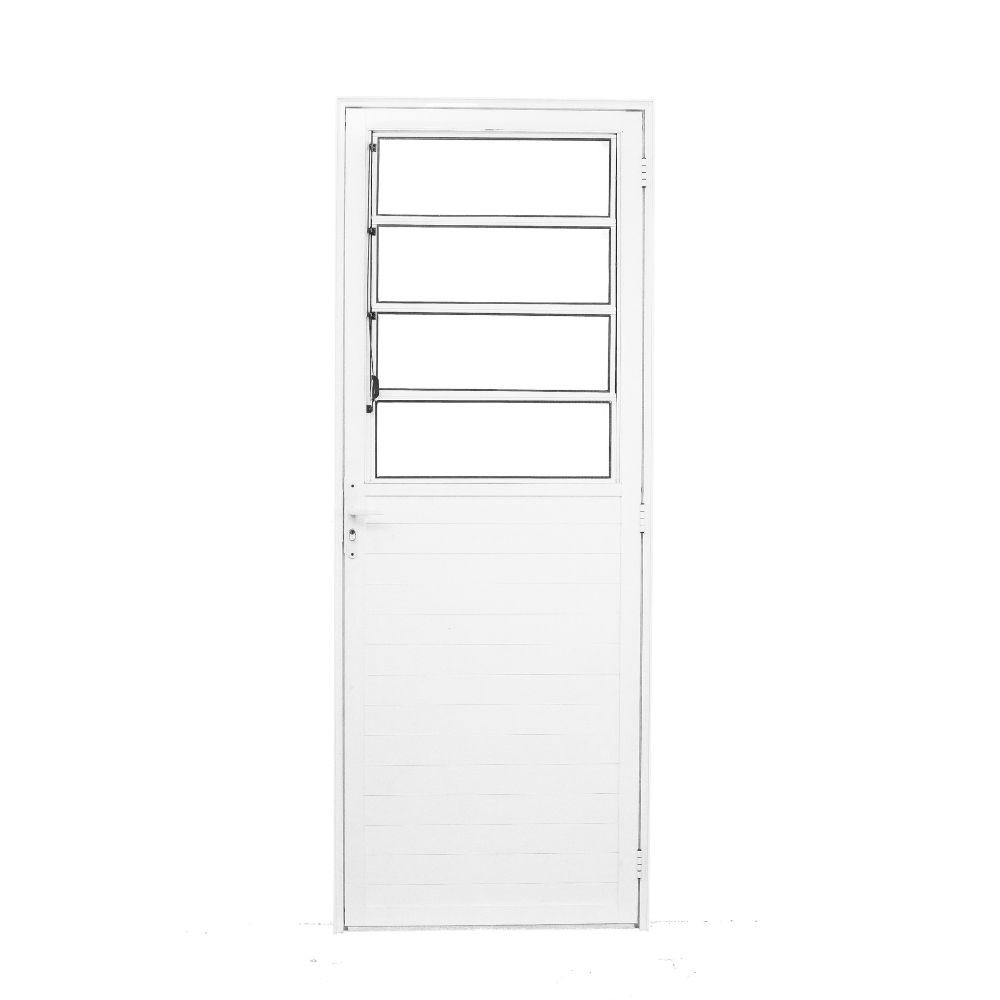 Porta Basculante Lambril Alumínio Branco 2.10 x 70 Lado Direito – Hale - 6