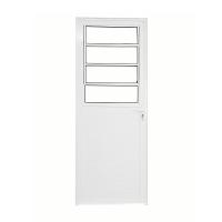 Porta Basculante Lambril Alumínio Branco 2.10 x 90 Lado Direito – Hale - 1