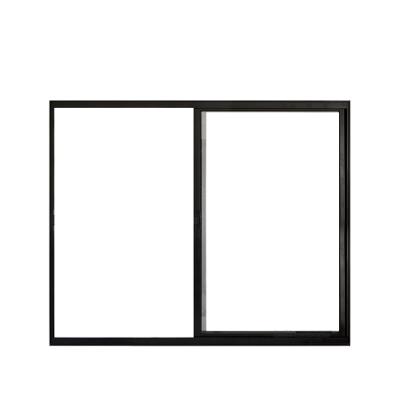 Janela 2 Folhas de Correr S/ Grade 1.00 X 1.00 Alumínio Preto Linha Modular - Hale