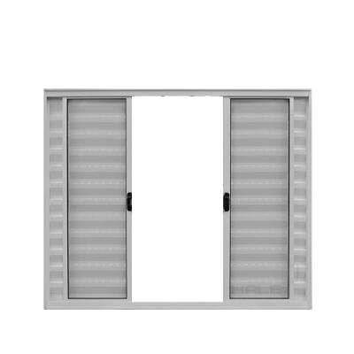 Veneziana 6 Folhas de Correr S/Grade 1.00 X 1.20 Alumínio Branco Linha Modular - Hale