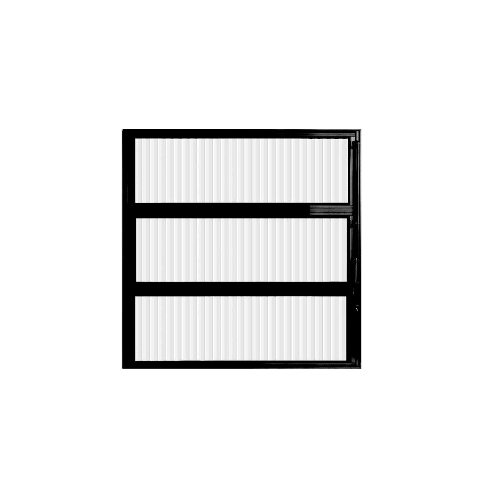 Vitro Basculante Alumínio Preto 60 (A) x 60 (L) - Hale - 1