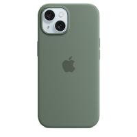 Capa com MagSafe para iPhone 15 Pro, Apple, Silicone, Verde-cipreste - 1