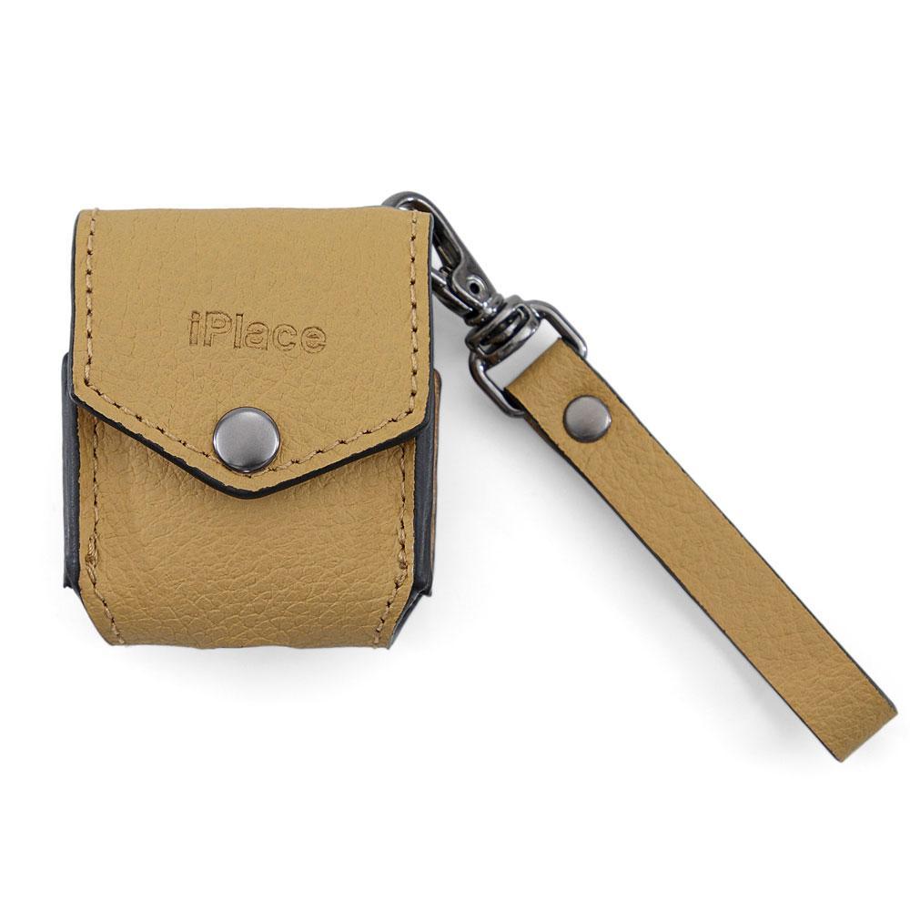 Case de AirPods 2ª Geração, Originais iPlace, Couro Amarelo - 1