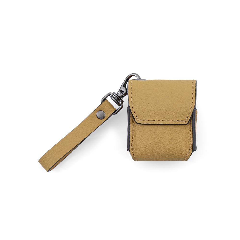 Case de AirPods 2ª Geração, Originais iPlace, Couro Amarelo - 2