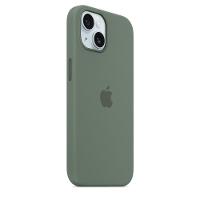 Capa com MagSafe para iPhone 15, Apple, Silicone, Verde-cipreste - 2